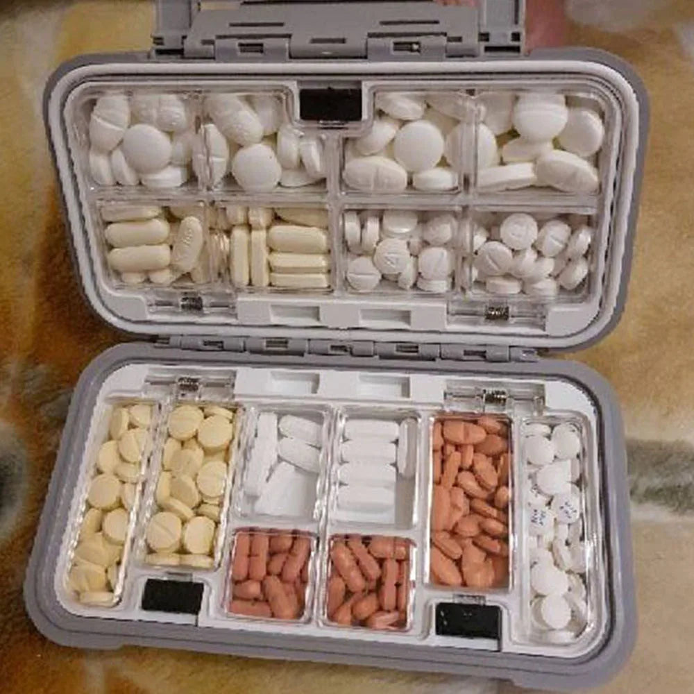 😍 Travel Pill Storage Organizer Case