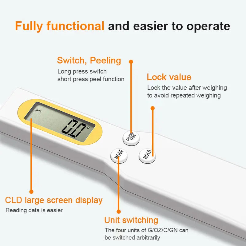 Digital LCD Weight Measuring Spoon