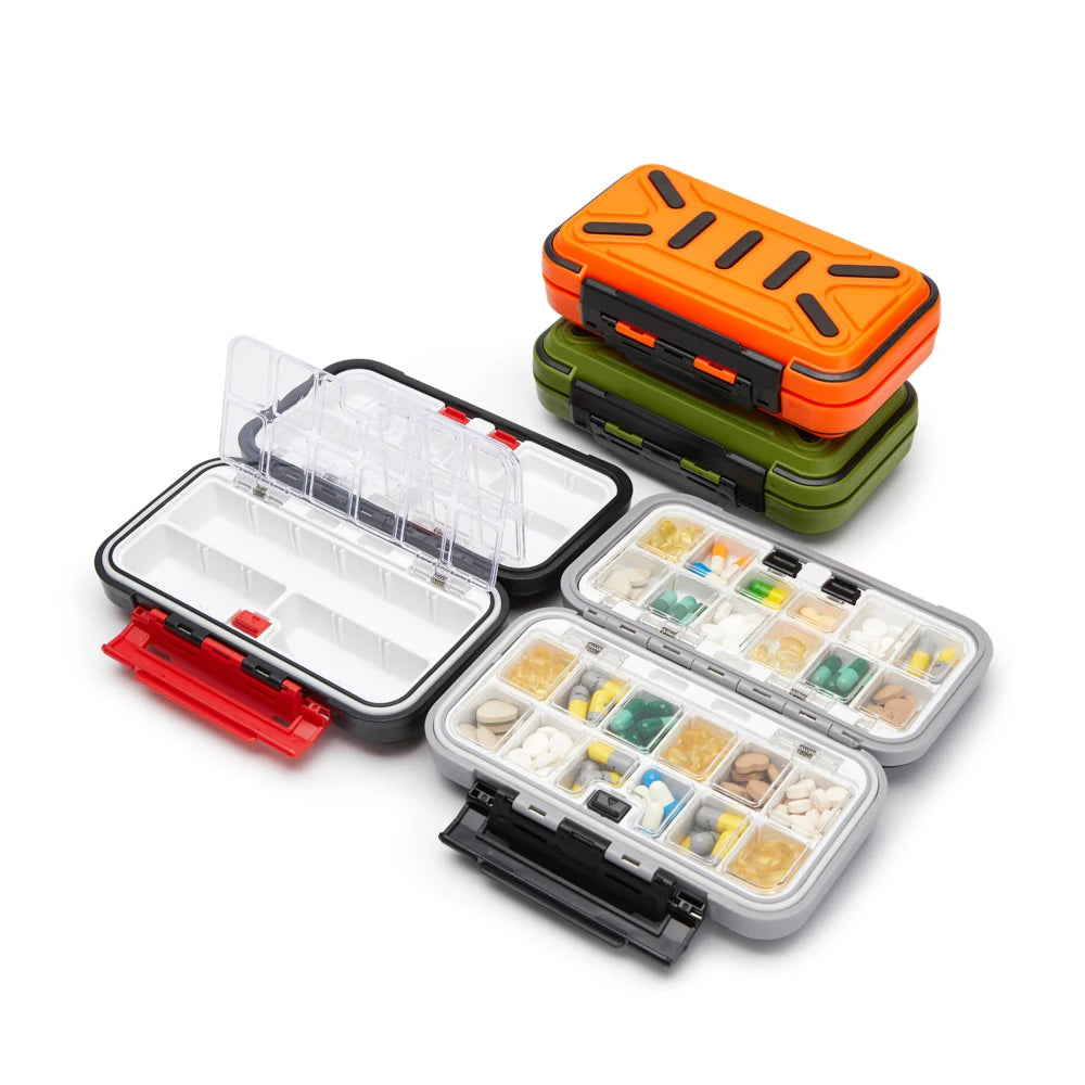 😍 Travel Pill Storage Organizer Case