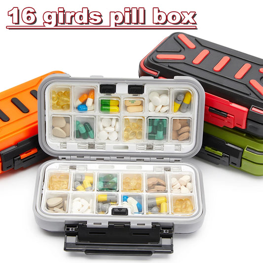 😍 Travel Pill Storage Organizer Case