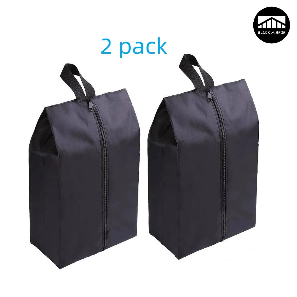 😍 2 Pack Nylon Waterproof Travel Shoe Storage Bags