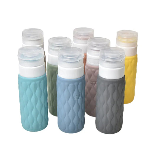 😍 4Pcs Travel Silicone Dispensing Bottle