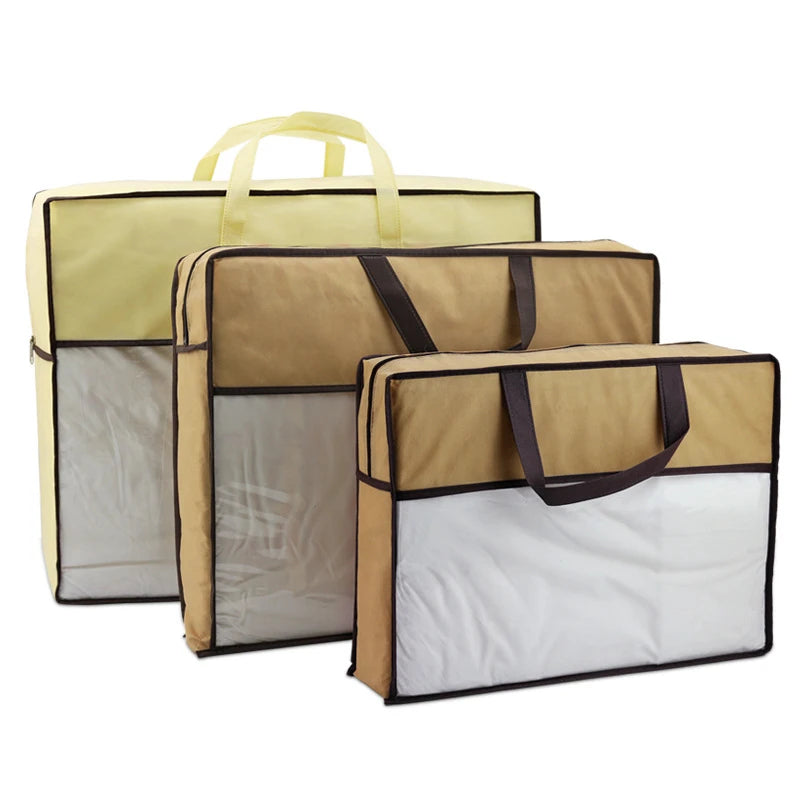 Transparent Pillow, Quilt, & Blanket  Dustproof Storage Bag