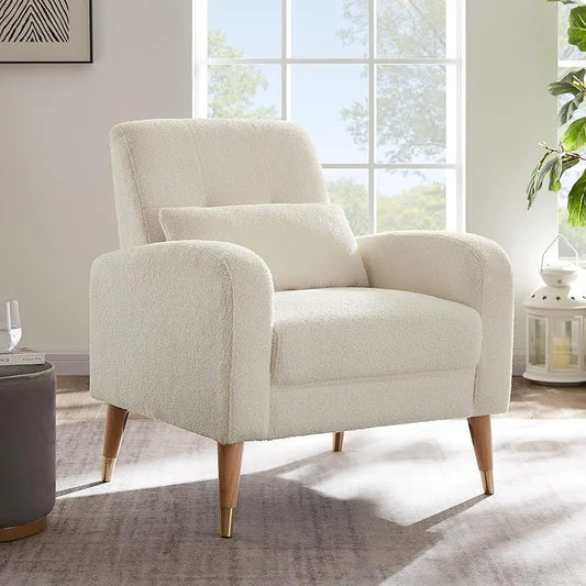 Comfy Modern Sherpa Accent Chair